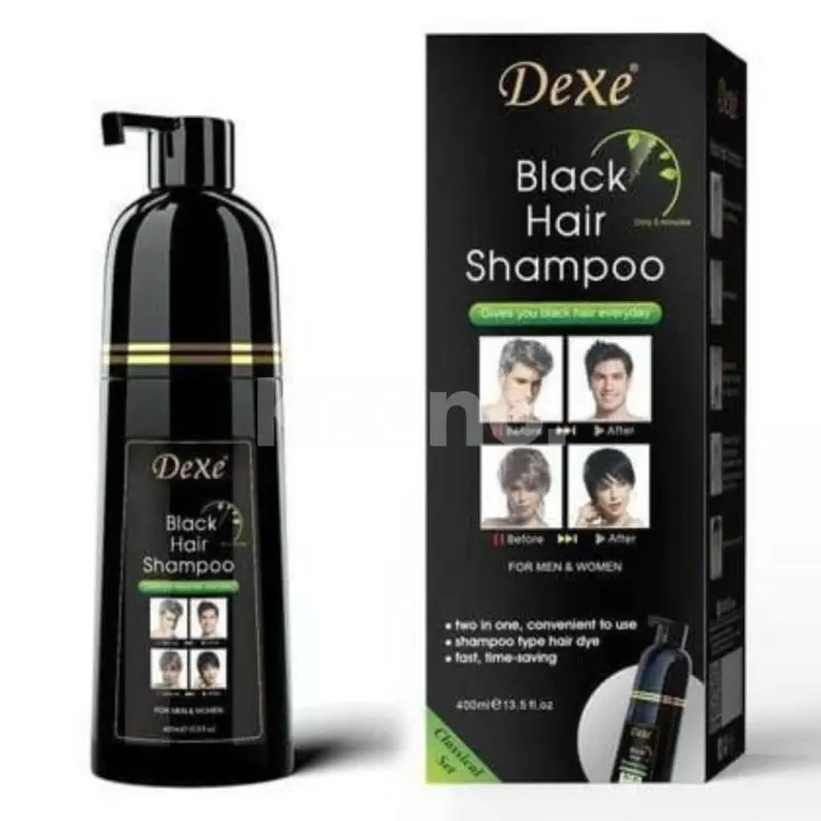 Dexe Black hair shampoo one bottle 400ml