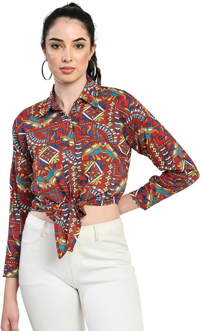 VAGIHSA'S Printed Designer Casual Shirt for Girls/Women